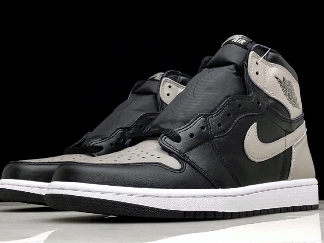 TBK Black Retro Grey Jordan Air 1 Shadow OG High 555088-013 0806